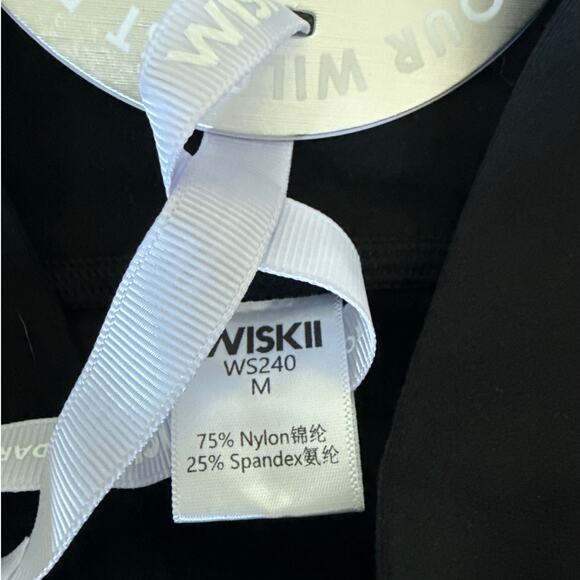 Wiskii Leggings V Waist Size M Black - Picture 4 of 5